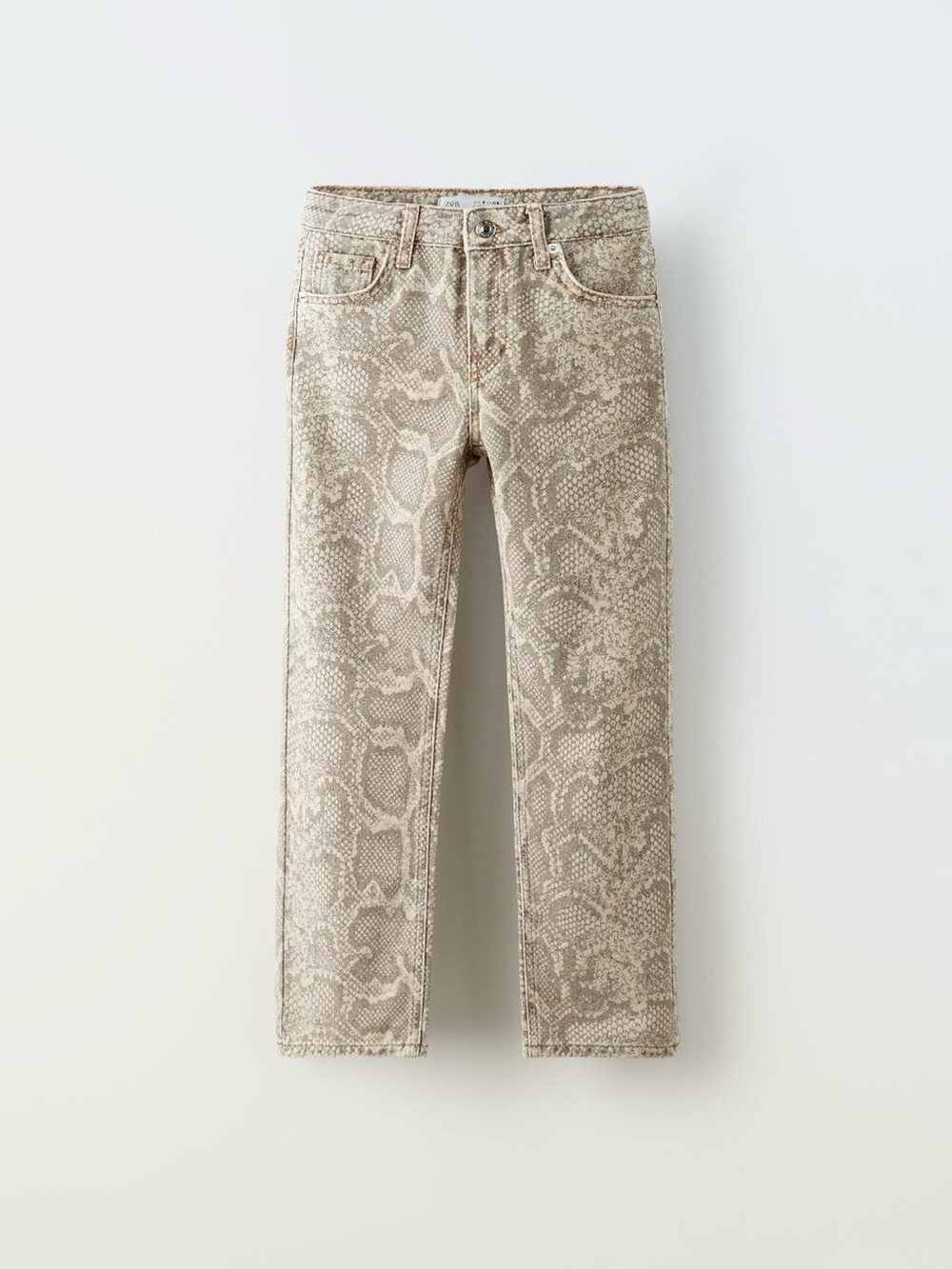 Zara kids animal print jeans